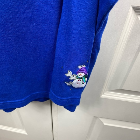 Vintage Designers Originals Studio Joy Embroidered Christmas Holiday Shirt - Picture 4 of 8